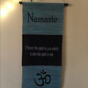 Namaste wall tapestry